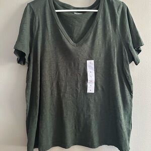 V-Neck Green T-Shirt